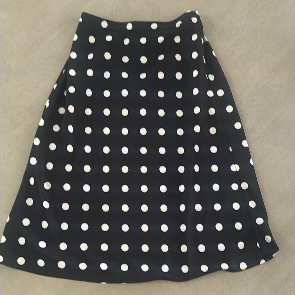 90s style slip skirt polka dot JCREW size XS